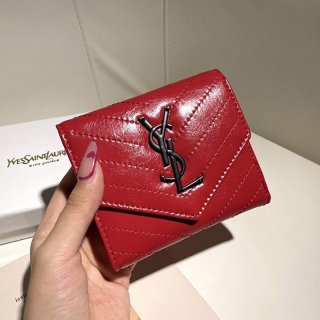 大人気!!新色 サンローラン☆待望の3つ折りミニ財布 本物 Sae93463 大人気!!新色 サンローラン☆待望の3つ折りミニ財布 本物 Sae93463