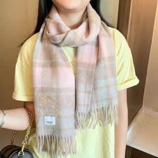 目を惹くカラーバーバリー 本物 クラシック カシミヤ チェック マフラー Bad43736