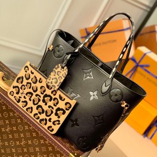 【即発】ルイヴィトン トートバッグ 本物 ネヴァーフル MM アニマル レオパード M45856 【即発】ルイヴィトン トートバッグ 本物 ネヴァーフル MM アニマル レオパード M45856