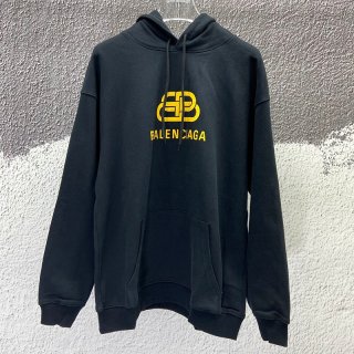 目を惹くカラー バレンシアガ パーカー 本物＊BBロゴ プリント付き スウェット bac35670