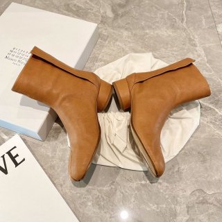 春もの新作メゾン マルジェラ タビ アンクルブーツ 本物 カーフスキンレザー ヒール高3.5cm Mav88019