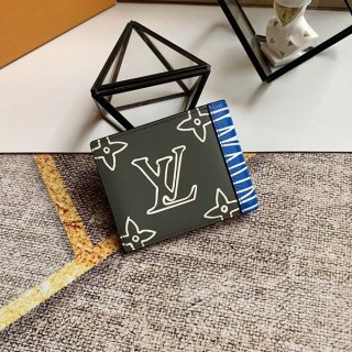 希少色 ルイヴィトン 財布 本物 モノグラム ポルトフォイユ パッチワーク 折りたたみ財布 M69699