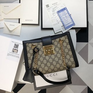 グッチ★パドロックggスプリーム ショルダーバッグ本物498156 khnkg 9769 グッチ★パドロックggスプリーム ショルダーバッグ本物498156 khnkg 9769