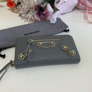 ★関税/送料込★バレンシアガ ラウンドファスナー 本物 長財布 小銭入れ付き/ネオクラシック グレー bah98470 ★関税/送料込★バレンシアガ ラウンドファスナー 本物 長財布 小銭入れ付き/ネオクラシック グレー bah98470