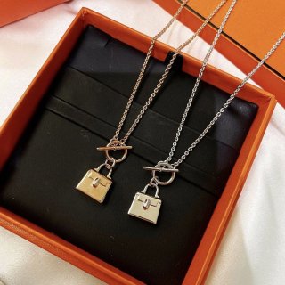 人気エルメス アミュレット バーキン ネックレス ゴールド 本物 erl29738