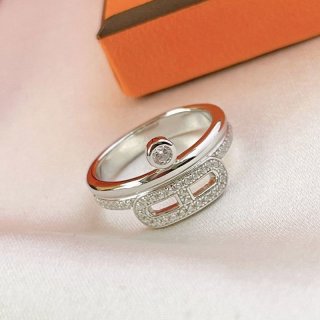 ★関税/送料込★エルメス ピンクゴールド ダイヤ 指輪 本物 H121672B ★関税/送料込★エルメス ピンクゴールド ダイヤ 指輪 本物 H121672B