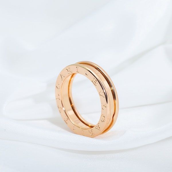 n級品 おすすめ ブルガリ リング 本物 ビーゼロワン ピンクゴールド 18K Buw22532