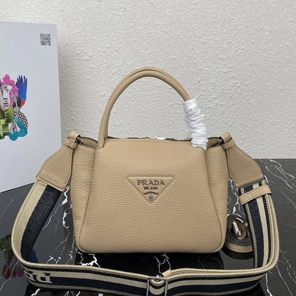 【大特価】プラダ スモール レザー ハンドバッグ 本物 puv62684