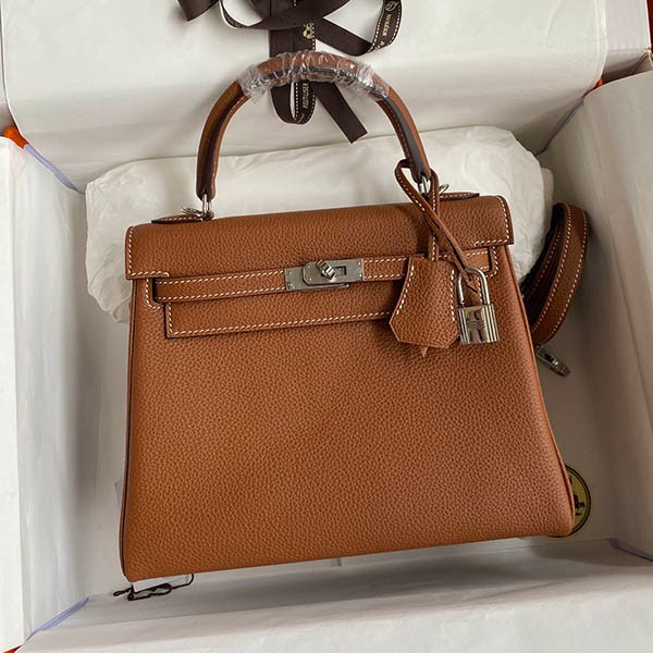 超話題!エルメス 本物 ケリー 25cm 内縫い タッチ シルバー金具 ert77814