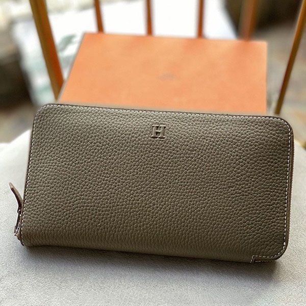 エルメス アザップ クラシックロング 本物 エプソン シルバー金具he19076