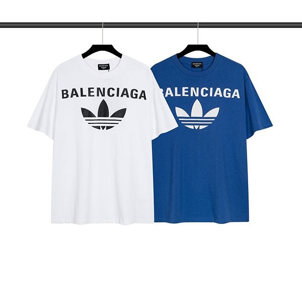人気急上昇バレンシアガ アディダス 本物 Tシャツ メンズ 2色 bag42966